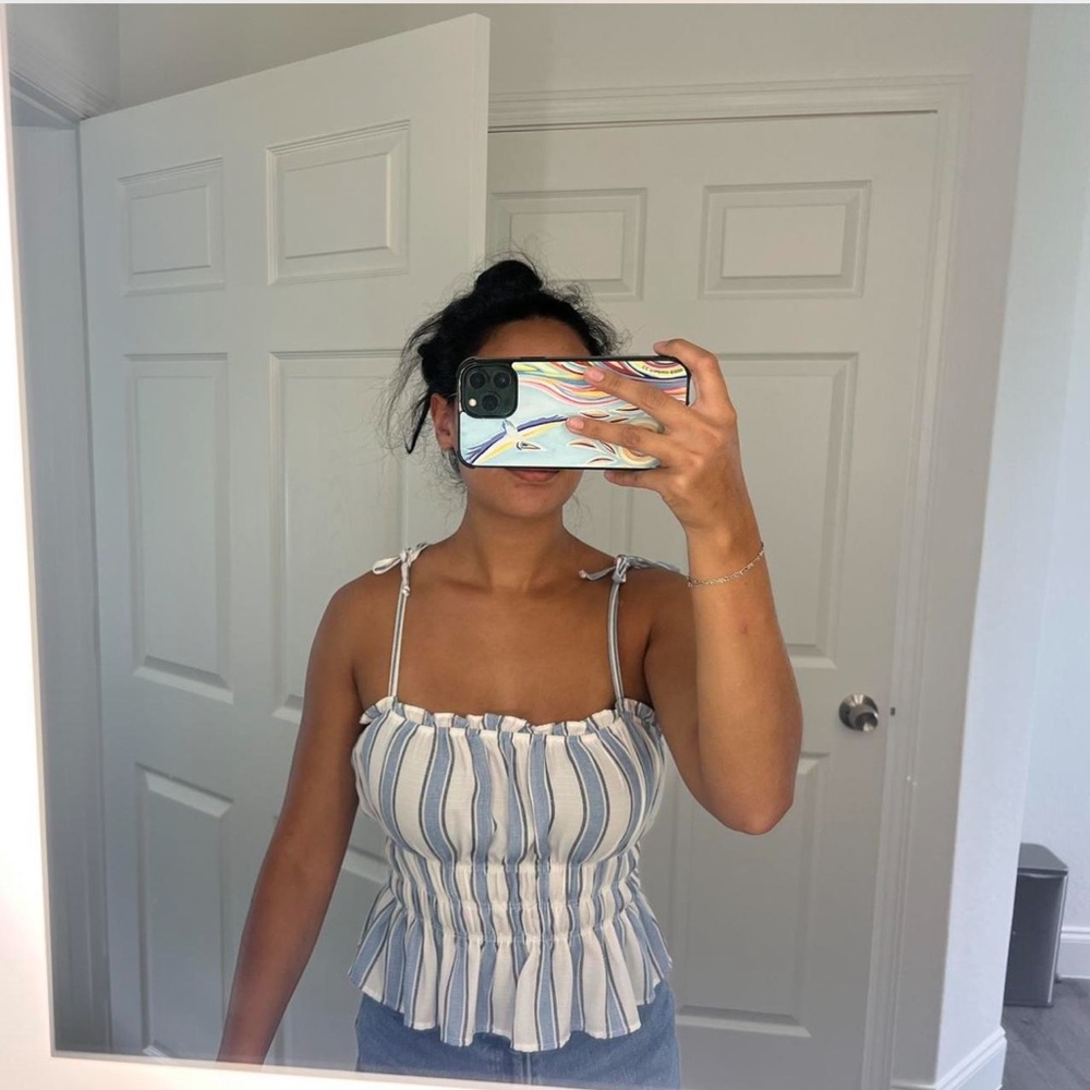 Francesca's Collections Fitted Bustier Blouse